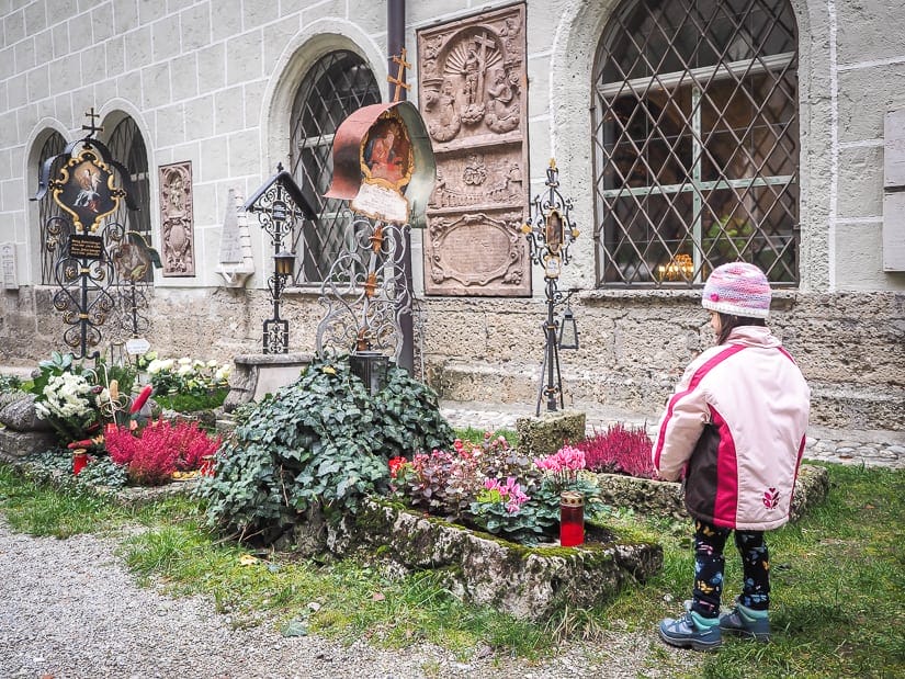 Visiting Salzburg's St. Peter's Cemetery with kids