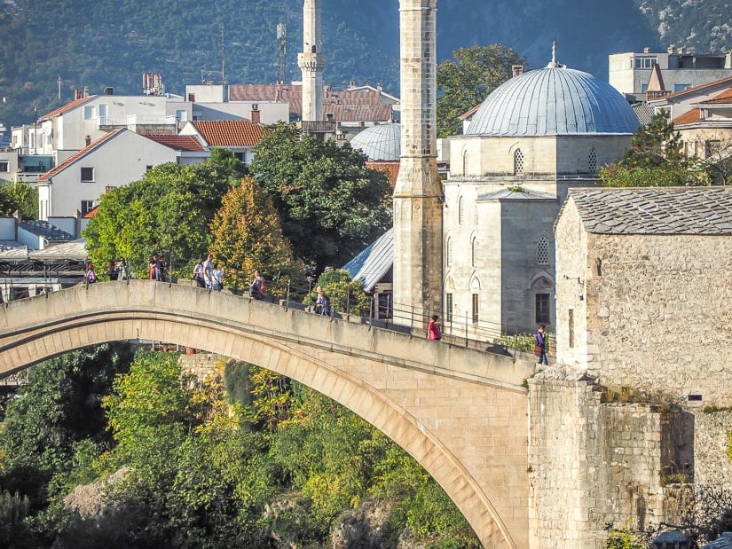 Stari Most (Mostar Old Bridge), the most popular of the many things to do in Mostar