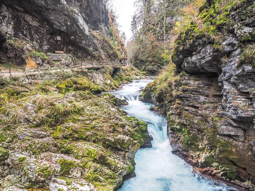 Vintgar Gorge in November