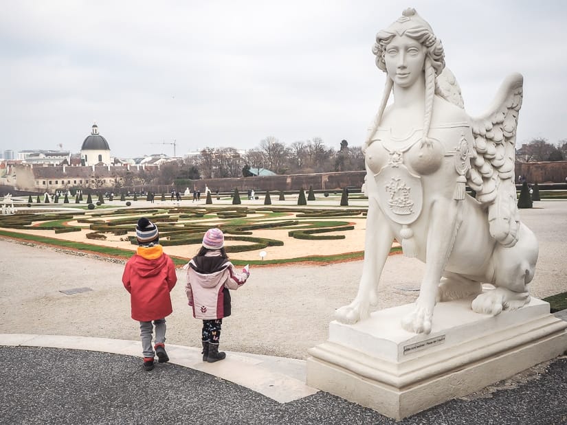 Visiti Belevedere Gardens (Belevedergarten) with kids