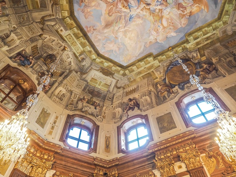 Ceiling of Belvedere Palace Vienna