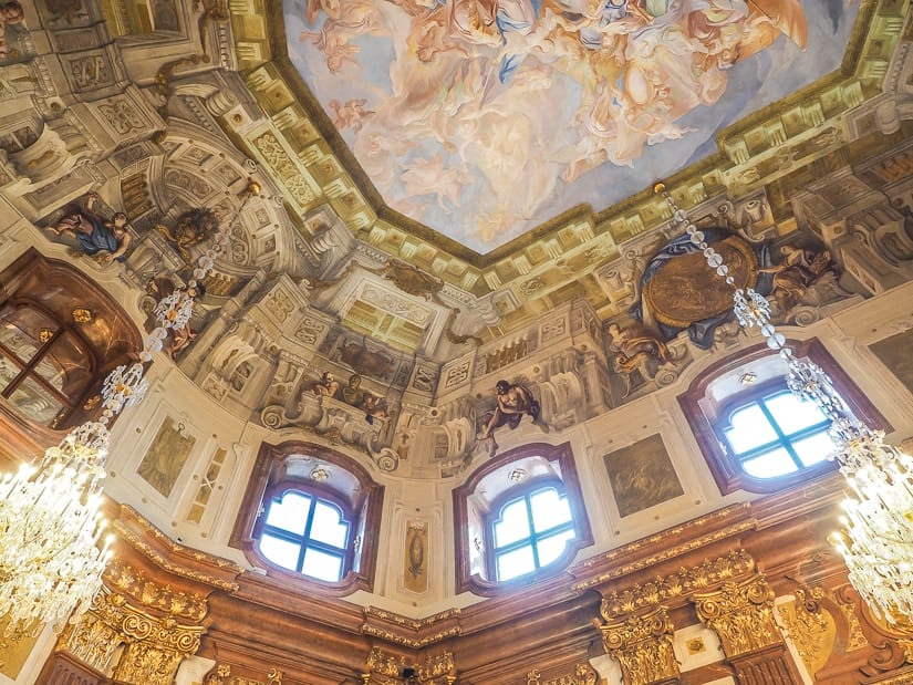 Ceiling of Belvedere Palace Vienna