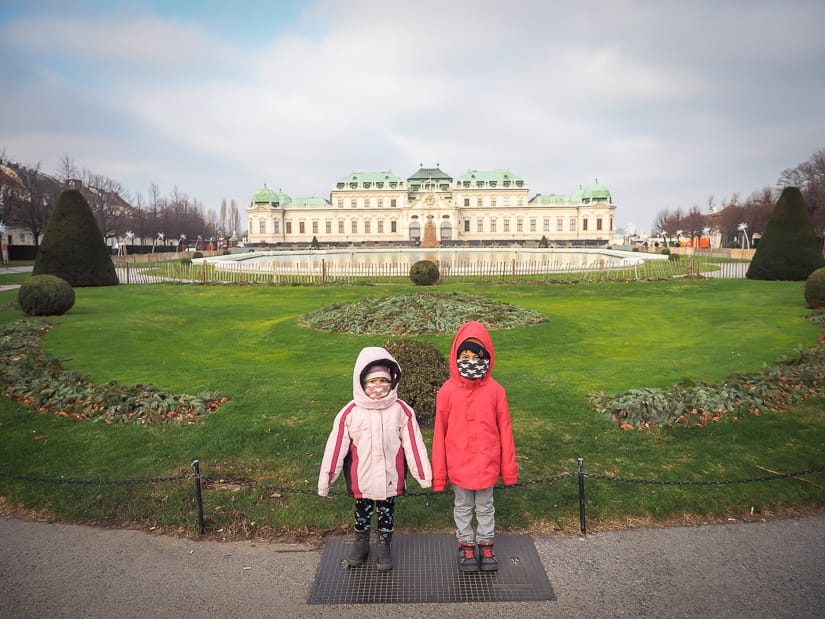 Visiting Vienna's Belvedere Palace with kids