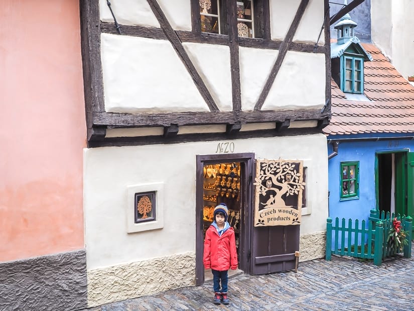 Golden Lane, Prague Castle with kids