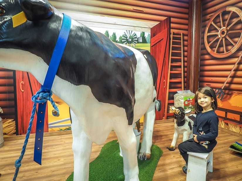 Playing farmer at Minipolisz Budapest