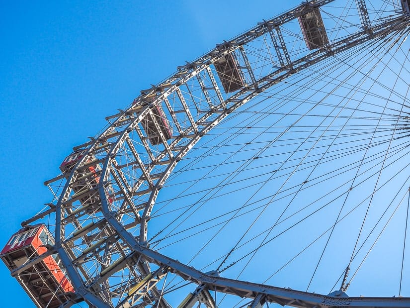 Prater Ferris wheel Vienna from below