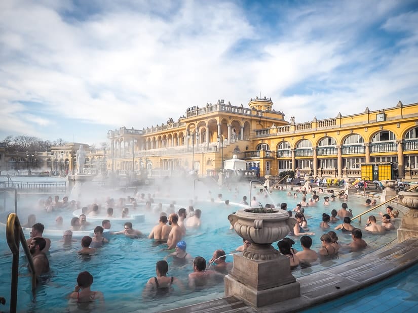Szechenyi Baths, the most famous hot spring in Budapest