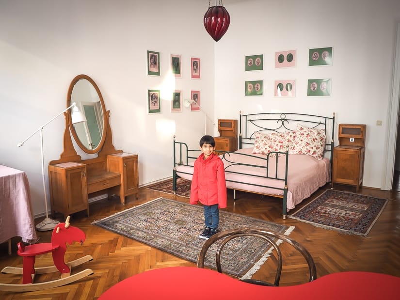 My son in one of the best places to stay in Vienna with kids