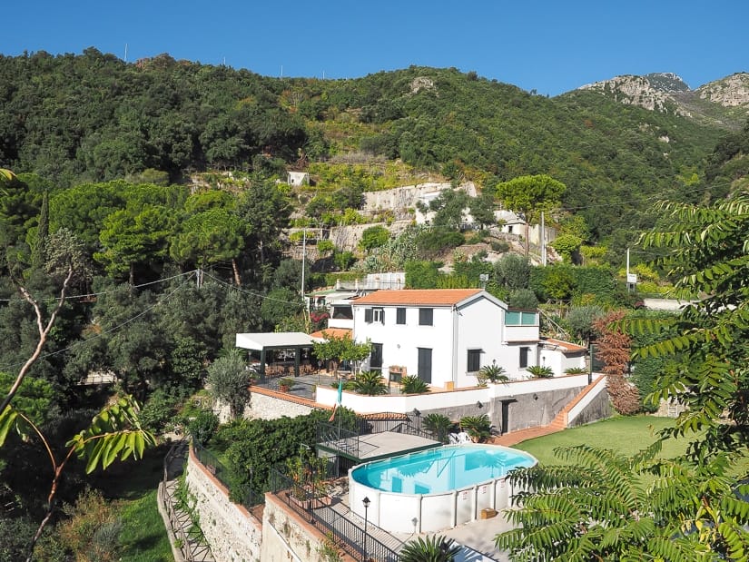 A private house along the Amalfi Coast