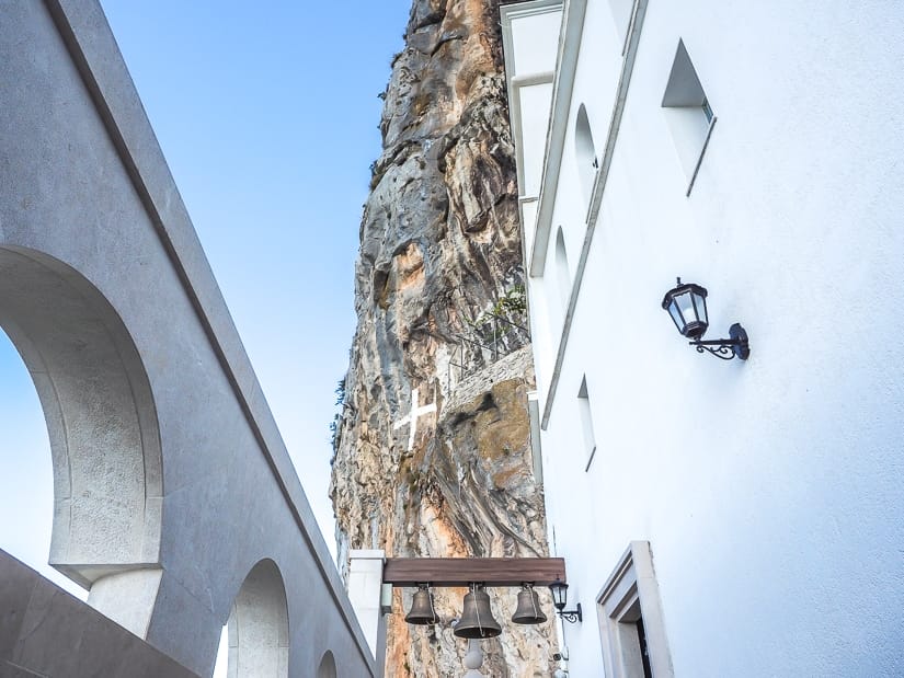 Find out how to get to Ostrog Monastery, pictured here, in this post