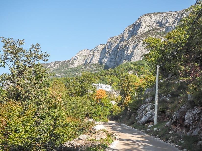 Road that leads to Ostrog Monastery