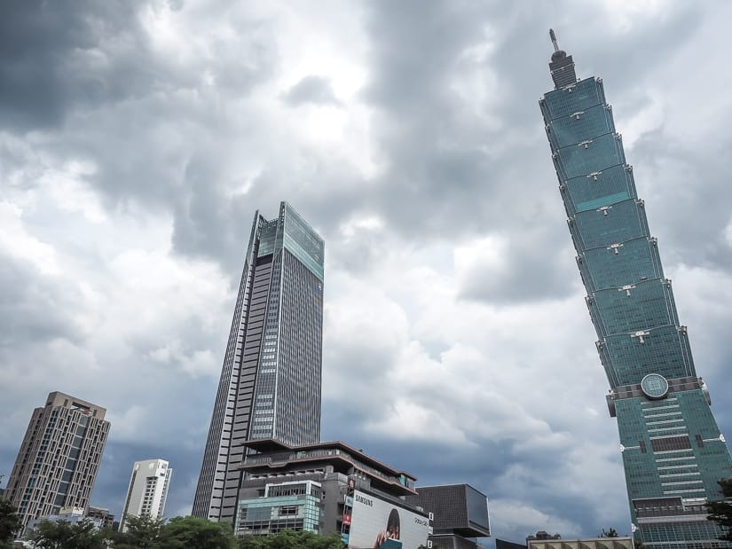 Heavy clouds in Taipei in winter; it's important to consider the weather when deciding when to visit Taiwan