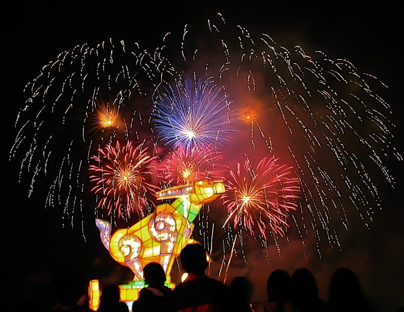 The main Taiwan Lantern Festival event, which takes place in a different city every year