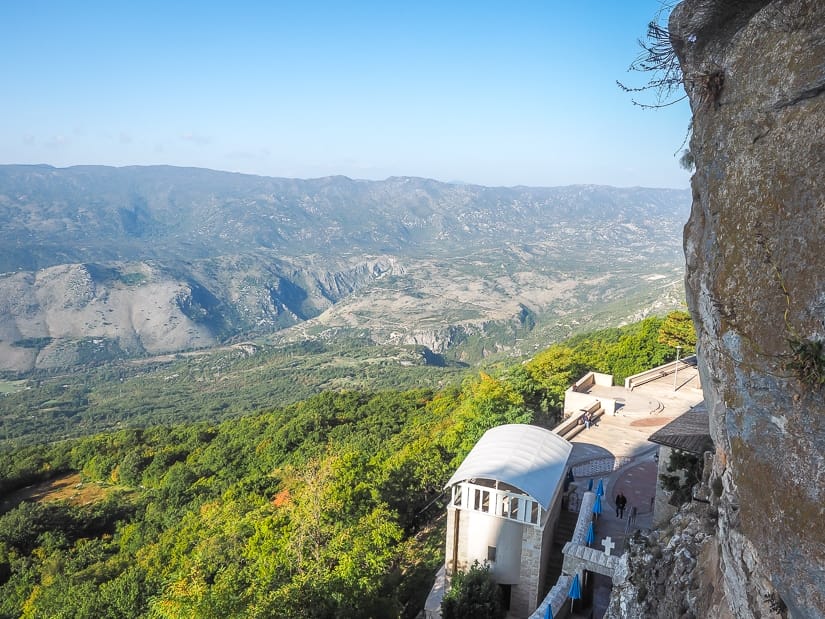 View from Ostrong Monastery