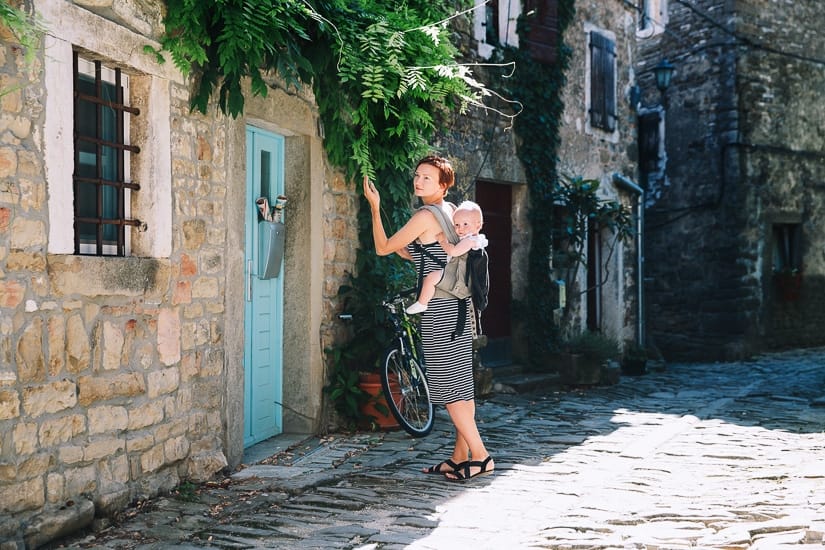 If visiting Croatia with a toddler or baby, a good child carrier like this one is a must.