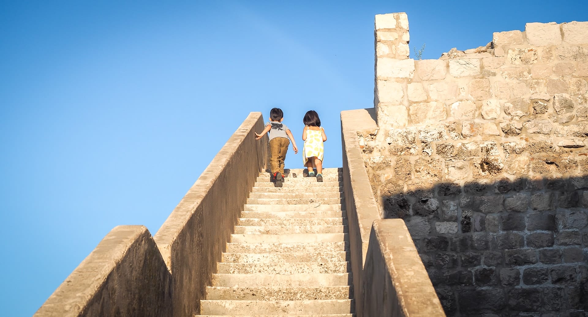 Walking the city walls of Dubrovnik is one of the best things to do in Croatia with kids