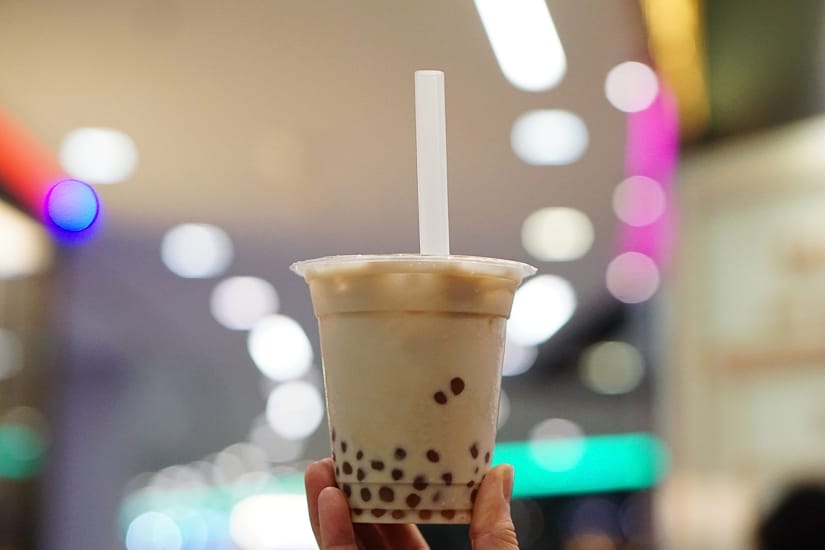 Picture of bubble tea (pearl milk tea) in Yilan Taiwan