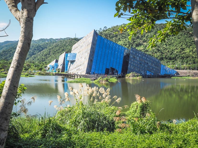 View of the outside of Lanyang Museum, Yilan County, Taiwan