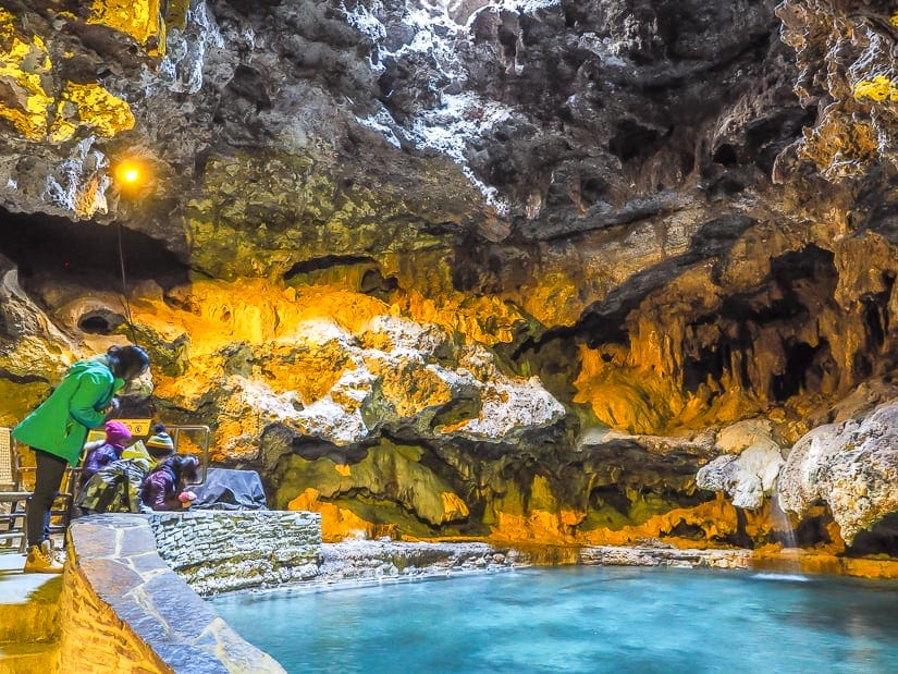 Hot spring cave at Cave and Basin in Banff