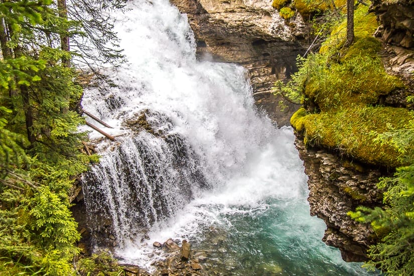 One of several waterfalls in Johnston Canyon, Banff National Park