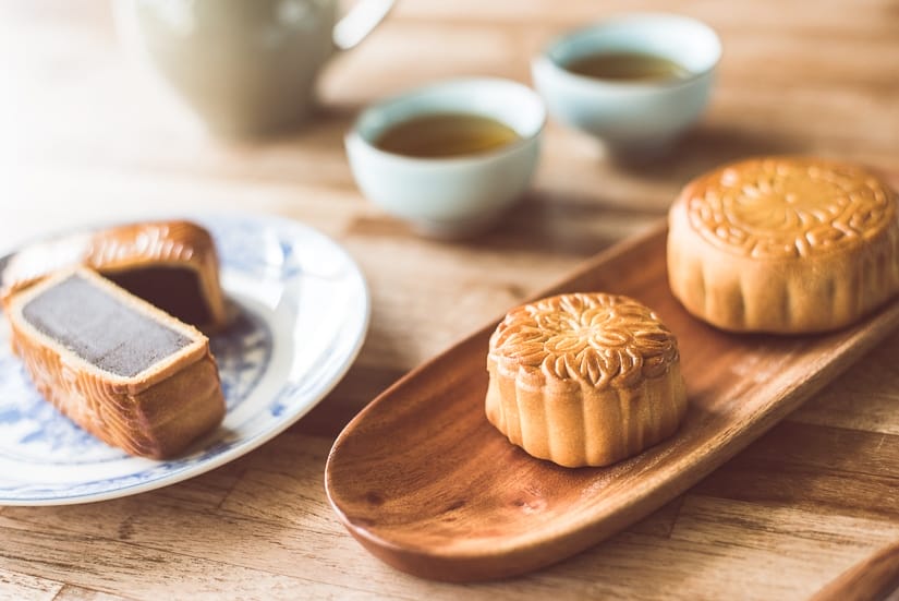 Moon Cakes, which are eaten during Moon Festival, one of the biggest Taiwan autumn events
