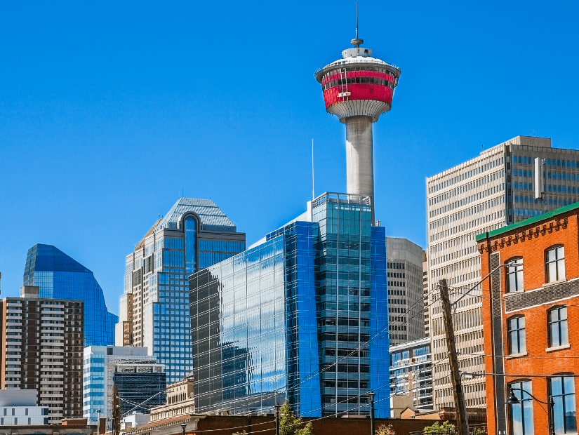 Calgary Tower in downtown Calgary