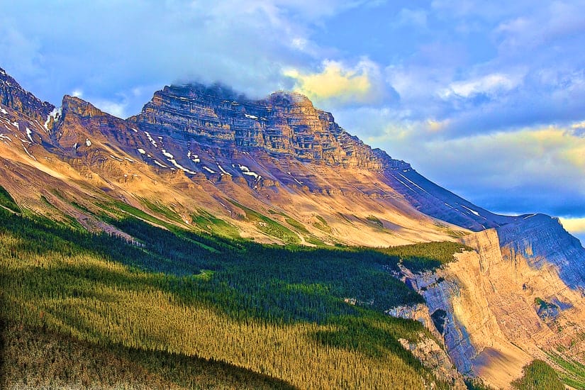Cirrus Mountain on the Alberta Icefield Parkway drive