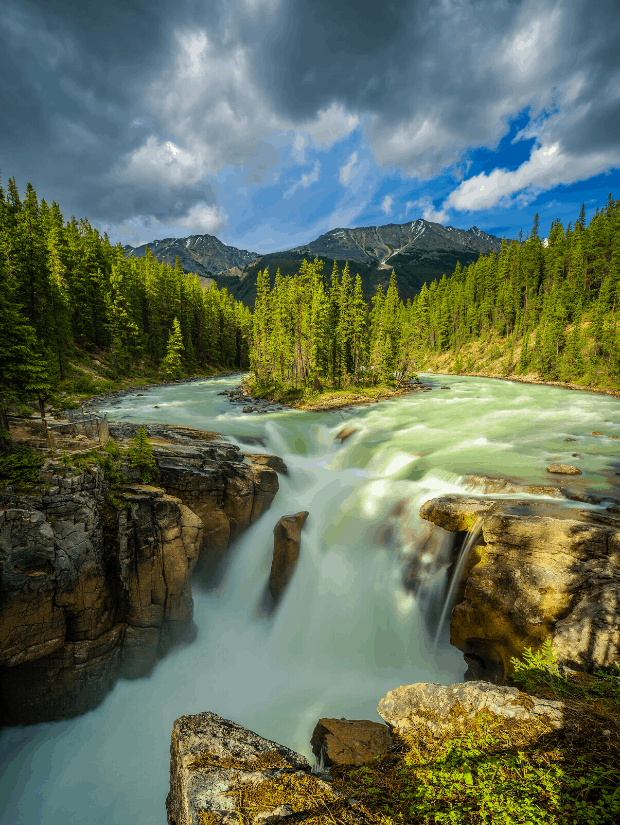 Sunwapta Falls, Jasper National Park, Canada