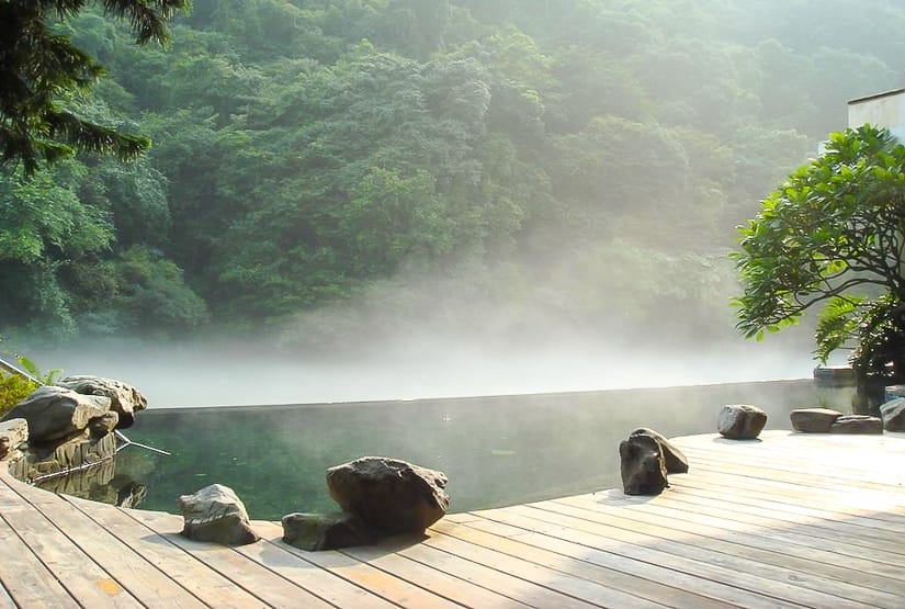 Hot spring spa at Volando Urai Hot Spring Resort, the best hot spring in Wulai