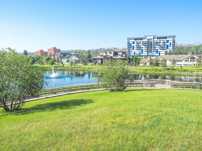 Boardwalk around Borealis Park, Fort McMurray