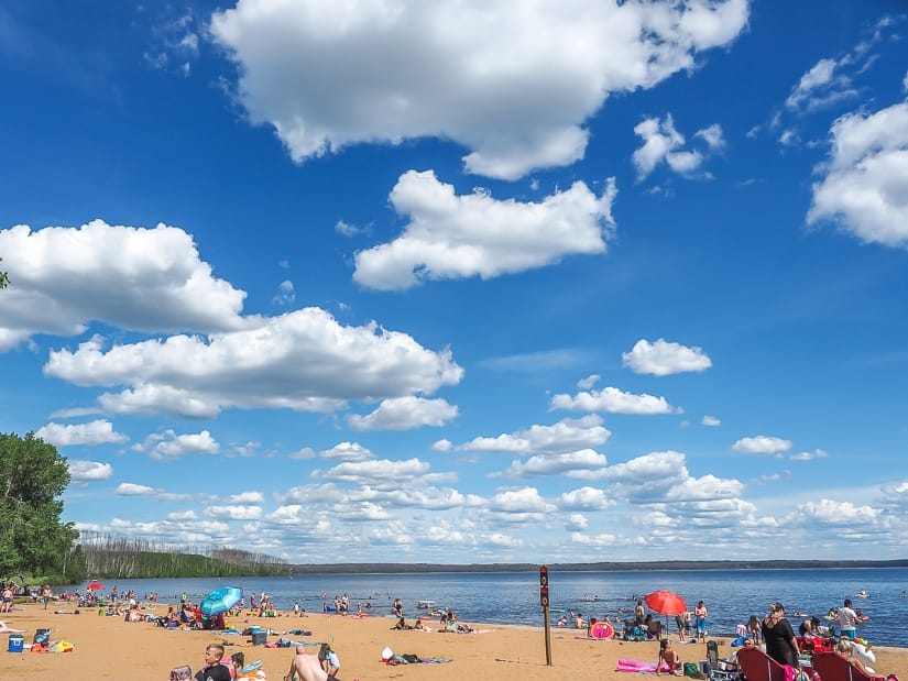 Gregoire Lake beach and campground