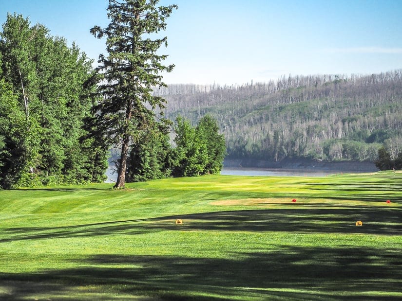 Miskanaw Golf Club on Macdonald Island, one of the best golf courses in Fort McMurray