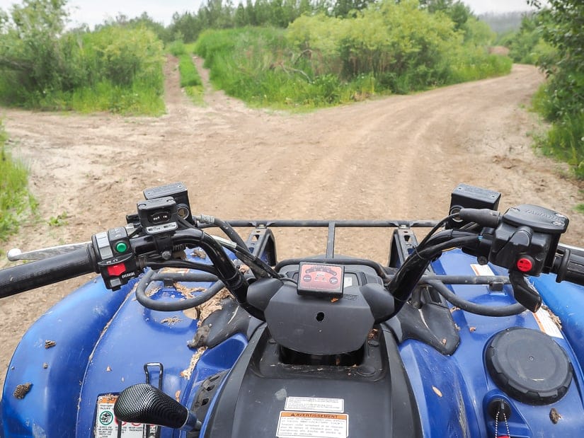 Riding a quad in Fort McMurray