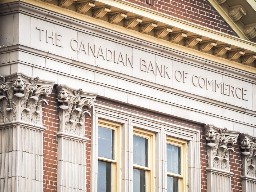 Canadian Bank of Commerce building, one of the historic buildings in downtown Medicine Hat