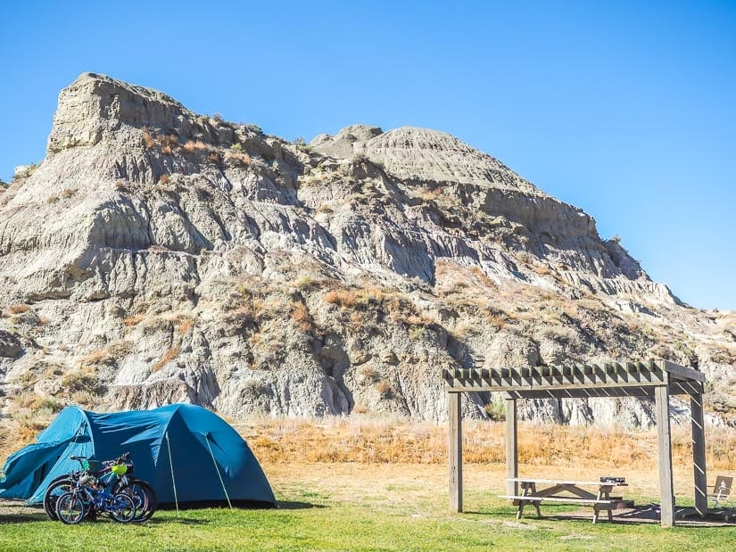 One of the best campsites in Dinosaur Provincial Park