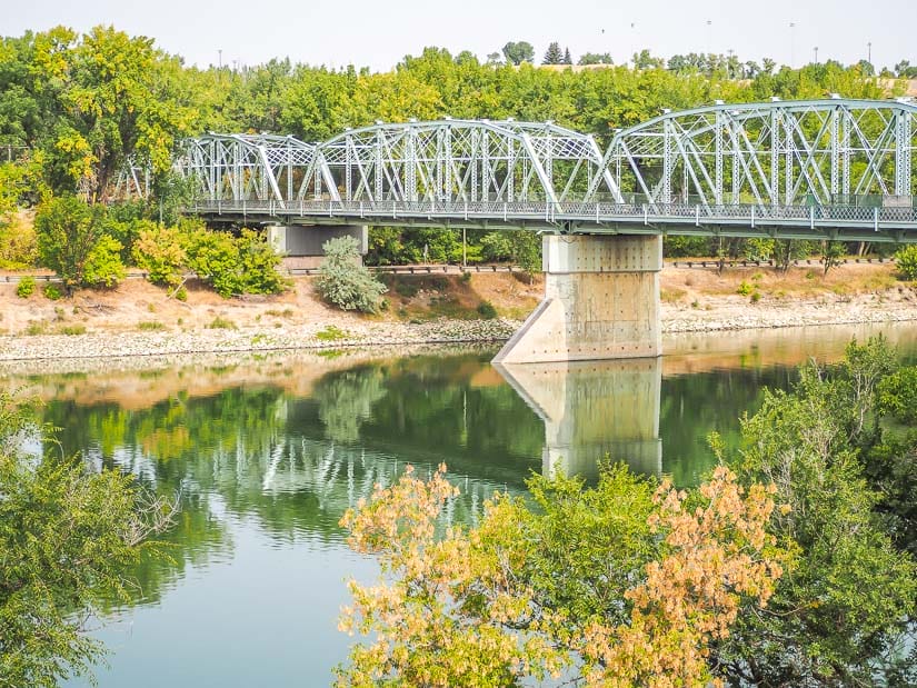 Finlay Bridge and the South Saskatchewan River in Medicine Hat