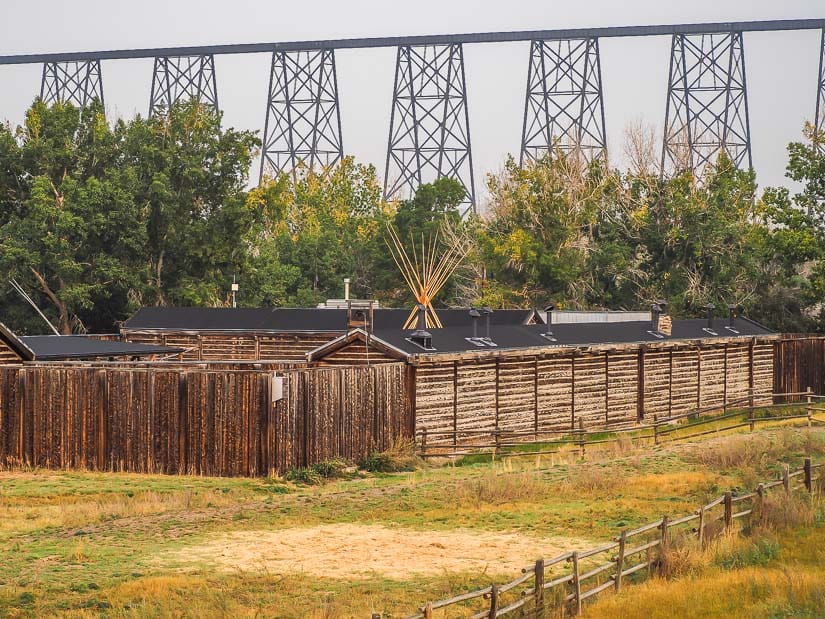Fort Whoop-Up viewed from the outside, Lethbridge