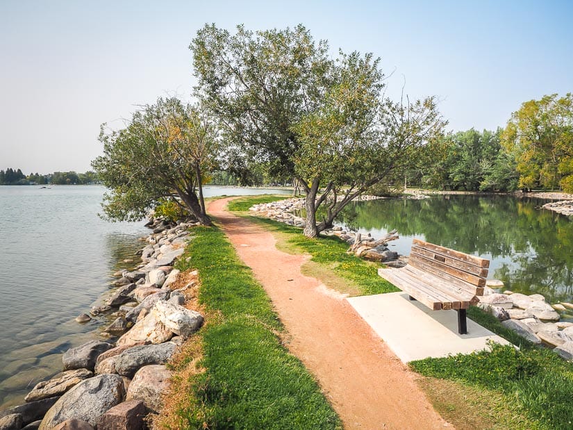 Path in Henderson Lake Park Lethbridge