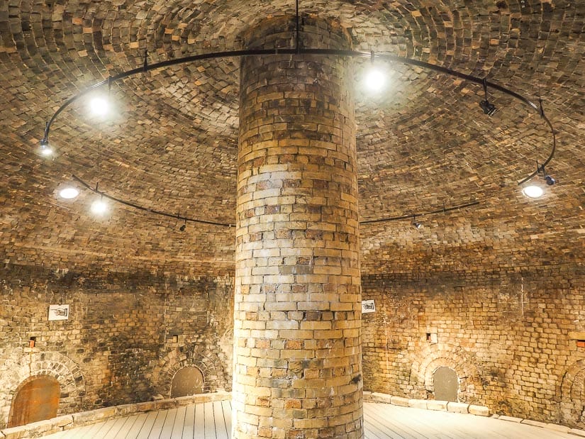 Interior of Beehive Kilns at Medalta National Historic Site in Medicine Hat