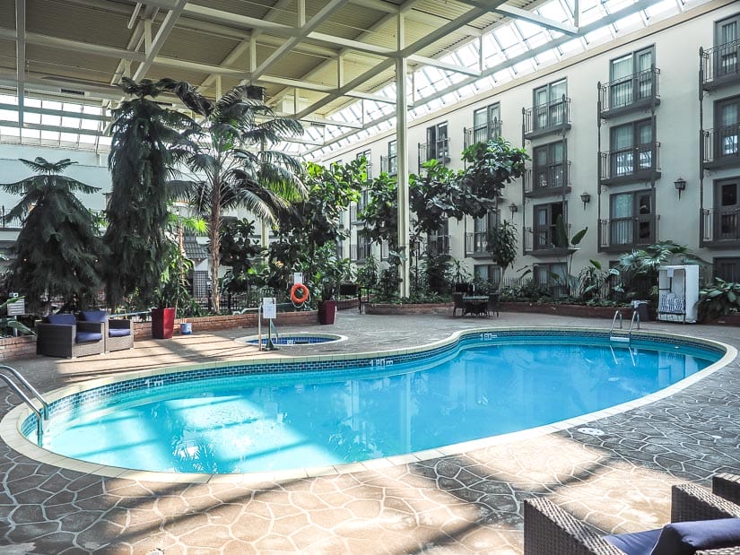 Swimming pool at Sandman Signature Lethbridge Hotel