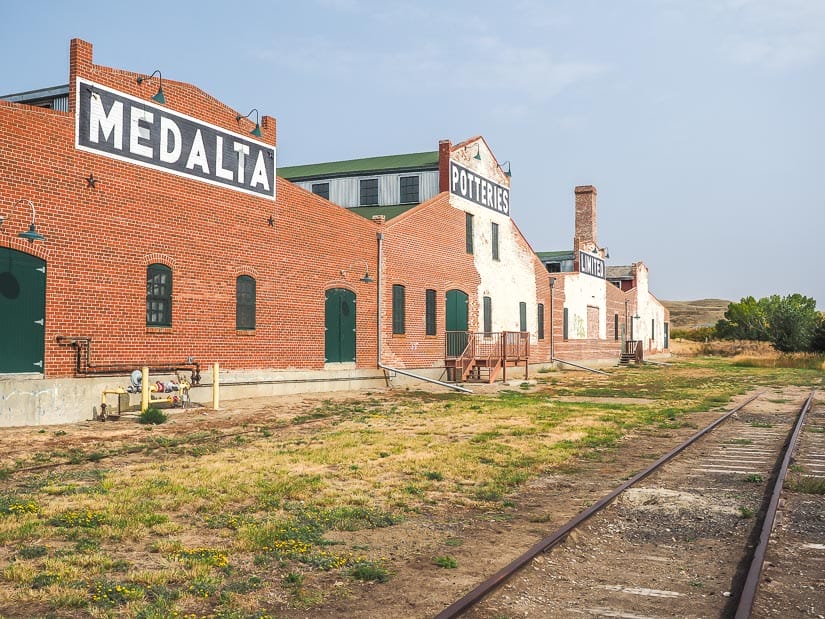 Medalta Potteries factory exterior at the historic clay district in Medicine Hat, Alberta