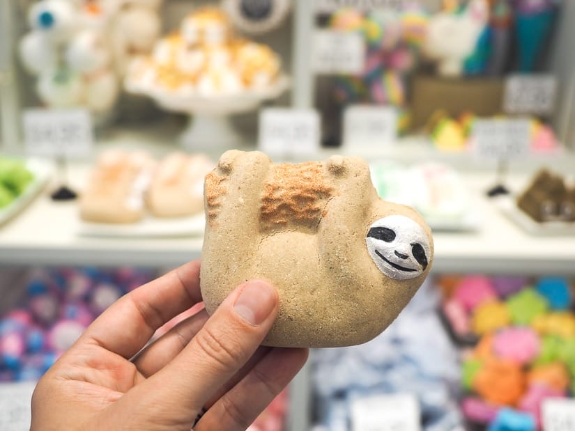 Sloth bath bomb at The Bomb Bar Lethbridge