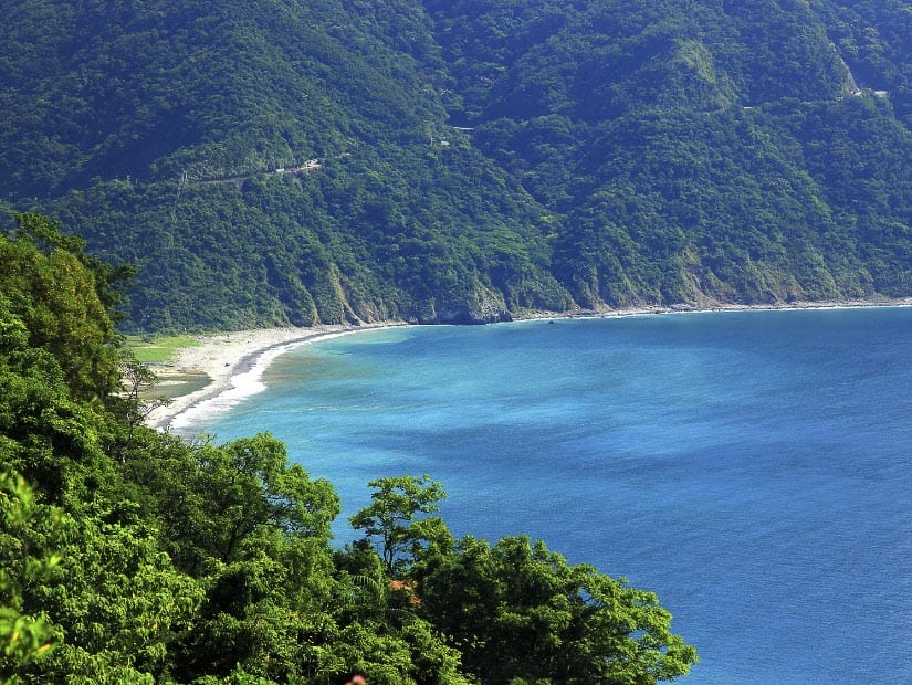 Dongao Bay in Yilan County between Suao and Hualien