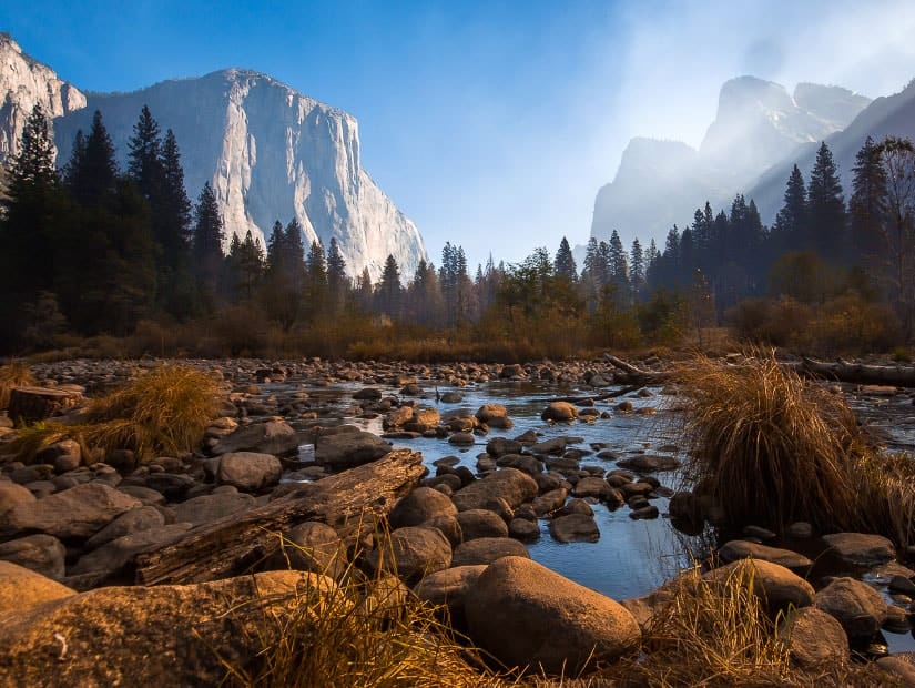 Yosemite Valley in Yosemite National Park, in the season of autumn