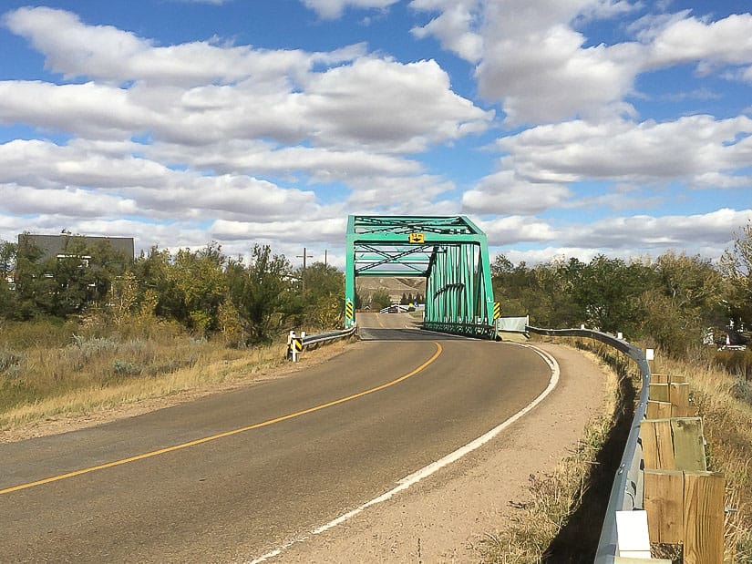 One of the 11 bridges to Wayne, Alberta