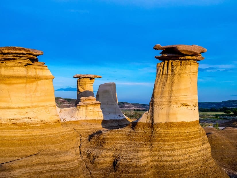 The best hoodoos in Drumheller at Hoodoos Trail