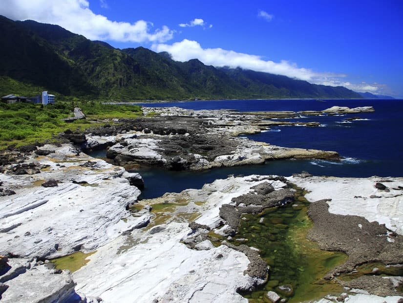 Rocky coast of Shitiping in Hualien 