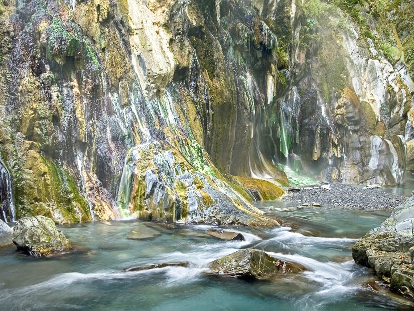 Remote Lisong Hot Spring in Taitung County Taiwan