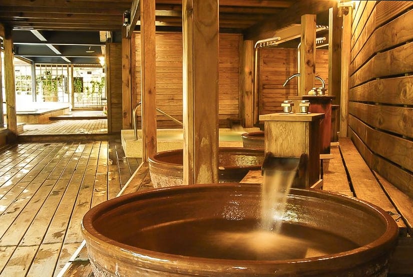 Hot spring facilities at Tangyue Resort, Taian, Taiwan