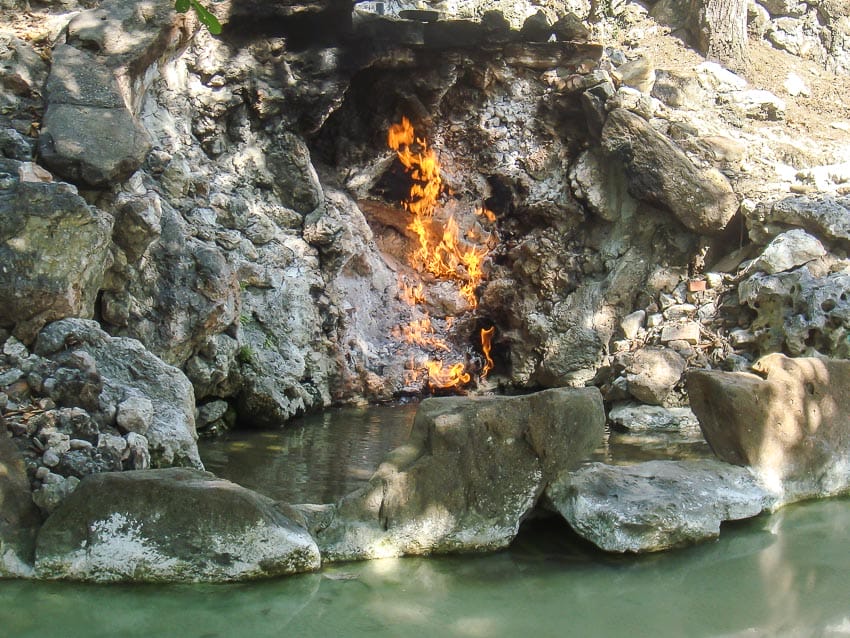 The famous Water Fire Cave in Guanziling